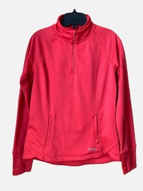 RUNNING ROOM Red Thermal Fleece Quarter Zip Pullover Jacket M